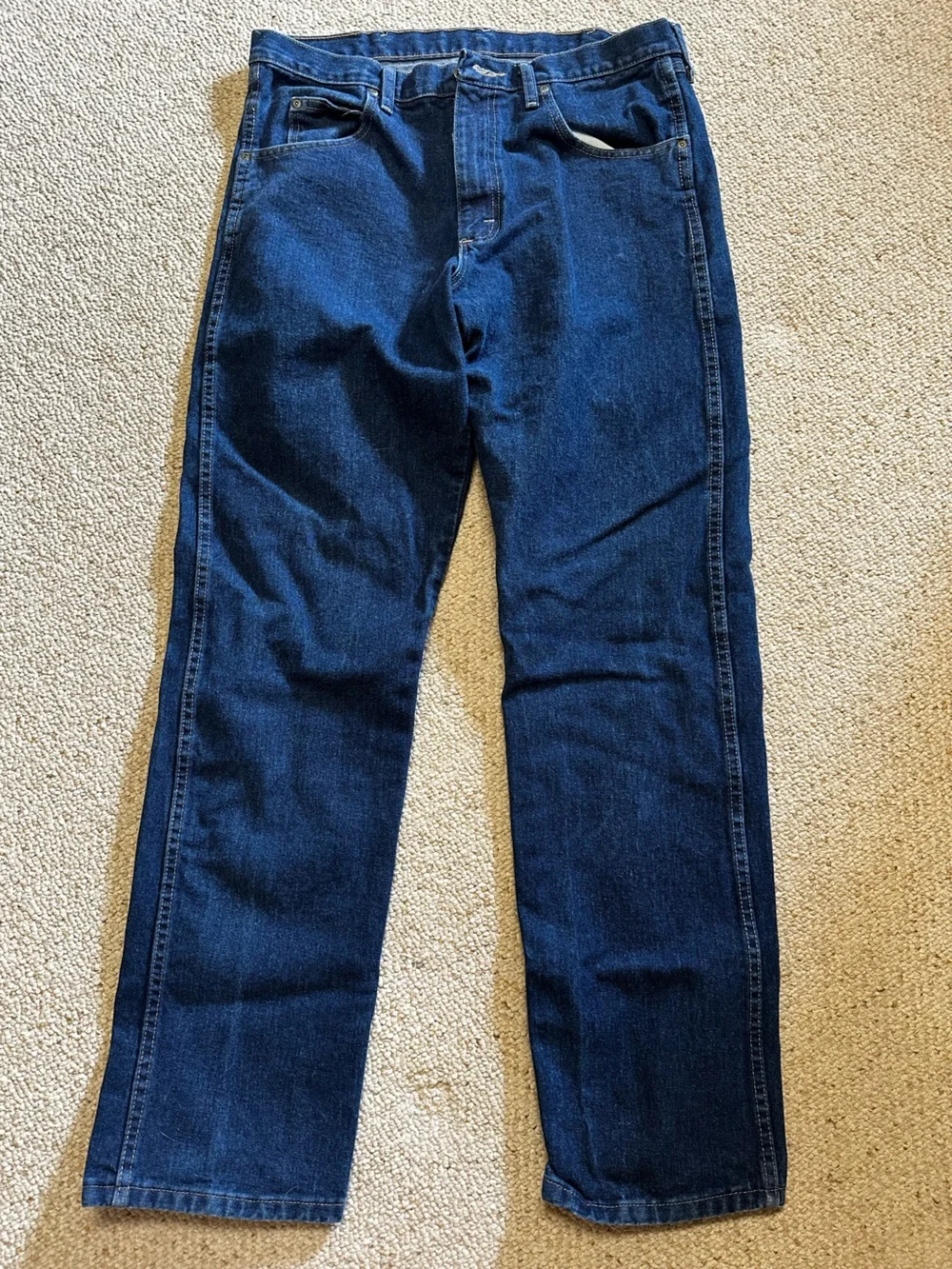 Wrangler Men's Indigo Blue Bootcut Jeans